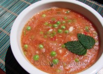 Supa de rosii cu mazare verde 